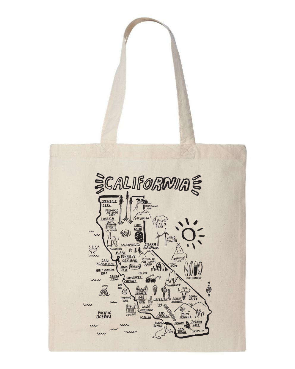 We Love You California” Eco Tote Bag