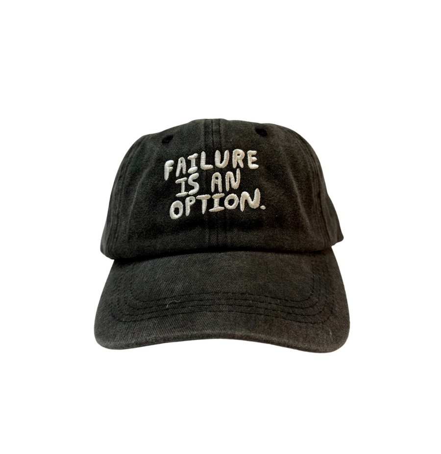 Failure is an Option Hat in Black