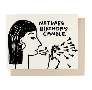 Nature's Birthday Candle Card