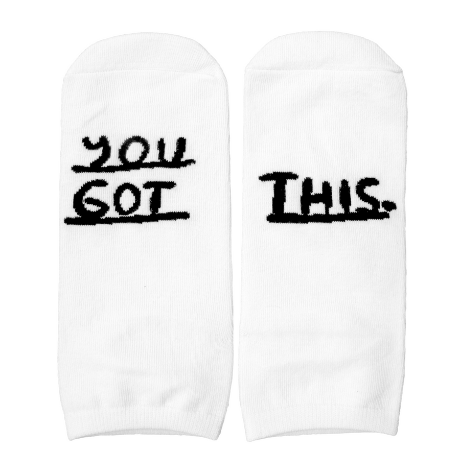 You Got This Socks in White