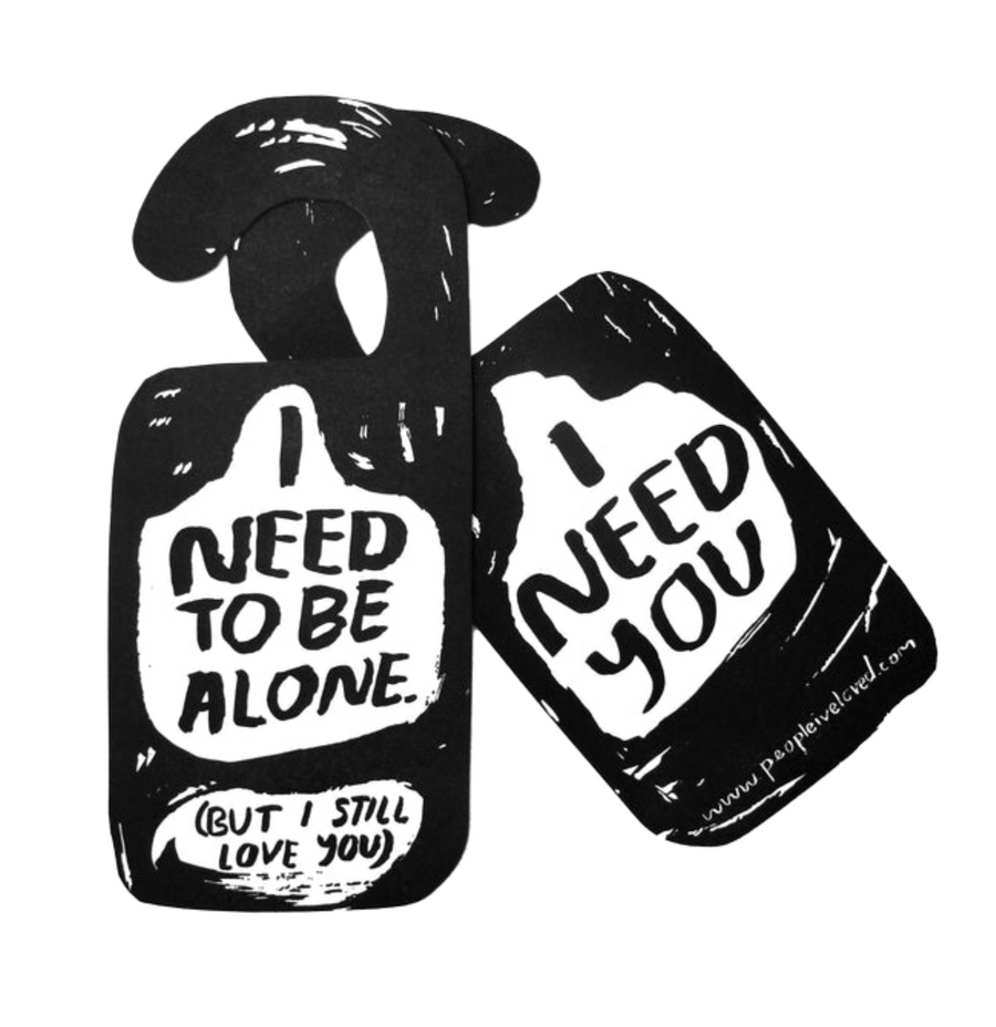 Alone Time Door Hanger