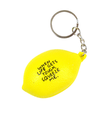 Lemon Stress Ball Keychain