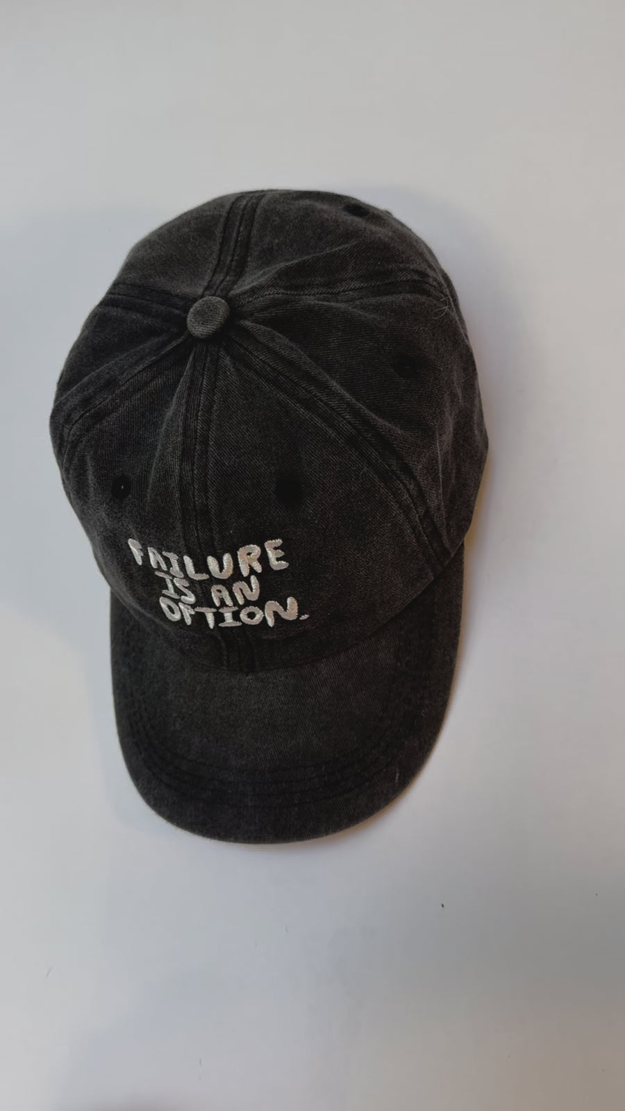 Failure is an Option Hat in Black